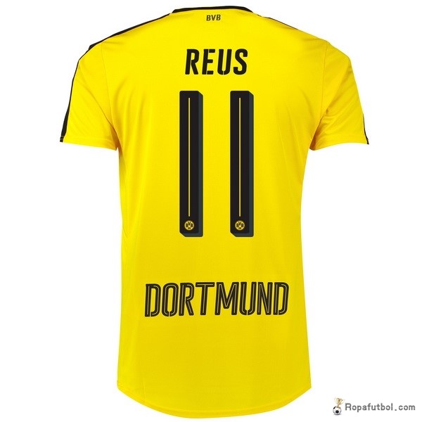 Camiseta Borussia Dortmund Replica Primera Ropa Reus 2016/17 Amarillo